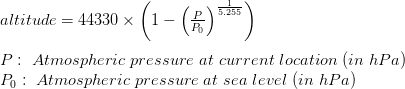 barometric formula